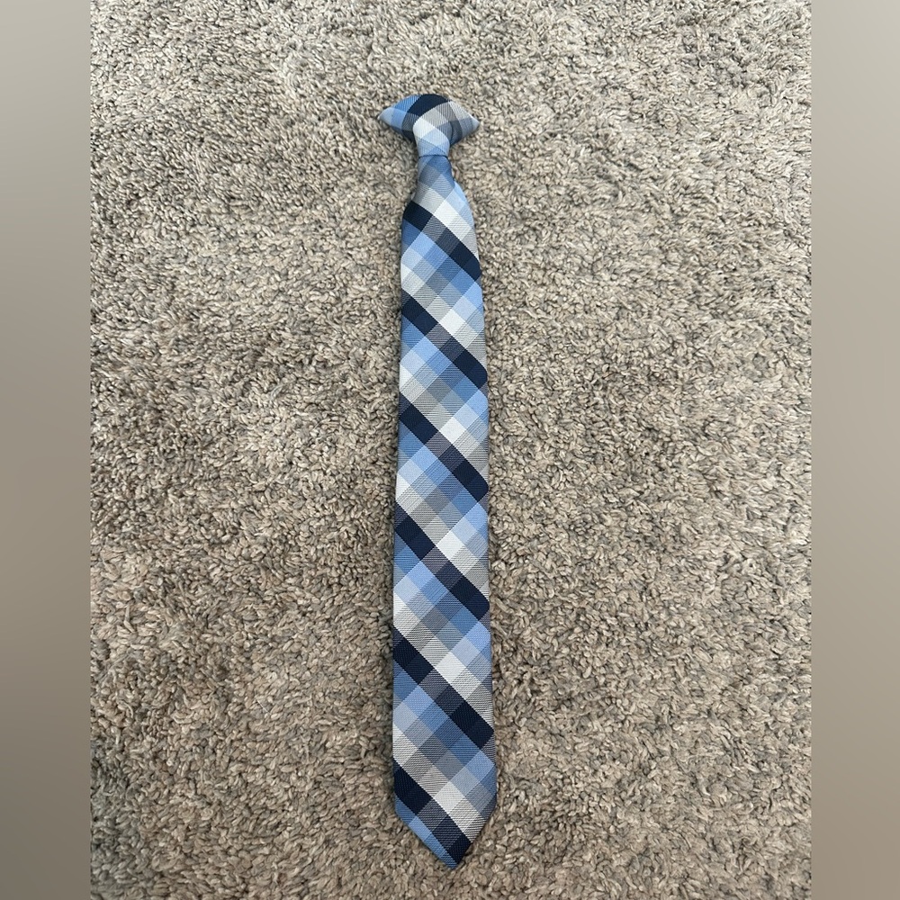 Boys polyester clip on tie 14.5 inches